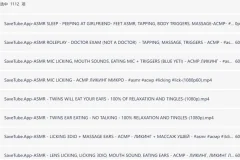 《历年收集的1000多个国内外高质量美女主播ASMR助眠哄睡视频合集》 持续更新[MP4][182.2G]