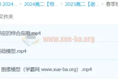 2024高中物理 高二物理 谢丽荣 精讲春季班