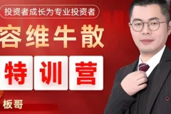 容维学堂：板哥牛散股票量化特训营正式班