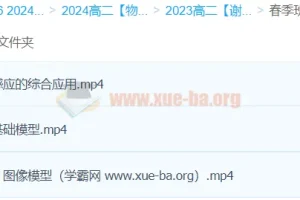 2024高中物理 高二物理 谢丽荣 精讲春季班