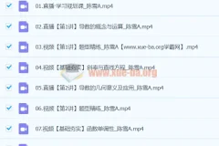 2024高二数学 陈雪 A班寒假班