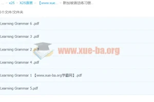 新加坡语法练习册1——6