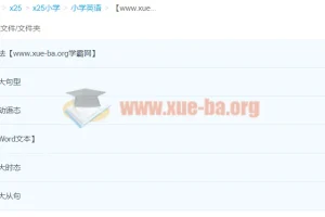 【视频讲解+word讲解+练习+答案】30课时玩转小学语法（全）夏川 30讲