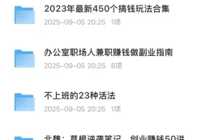 《各种搞钱信息资料汇总合集》自媒体，赚钱副业（建议收藏）[PDF][21GB]