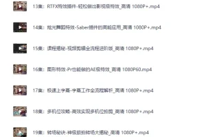《B站付费课-李兴兴AE+PR高能秘籍课》[MP4]