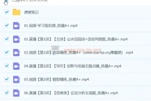 陈晨语文 2024高二语文A+春季班