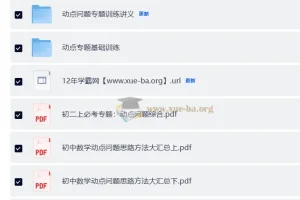 初中数学 动点压轴专项