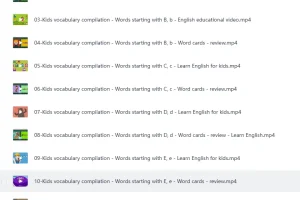 88集英语单词动画片 (单词1000+)