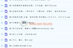 2021年柴森八年级物理春季班（初二物理）15讲带讲义完结 分享