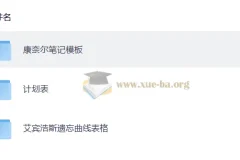 抗遗忘计划表[多格式]