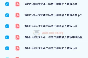 2024春 黄冈小状元作业本