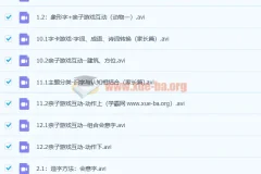 凯叔 小象识字 幼儿识字启蒙课12讲高清视频