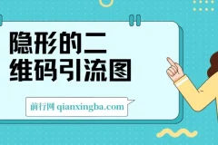 隐形的二维码引流图，缩小是图片，放大是二维码，每日安全引流200+