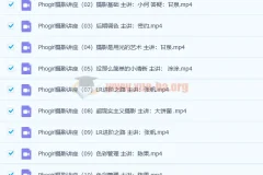 PhoGirl人像构图用光美姿胶片小清新情绪片私教22课时