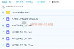 2023高考历史 绍轶辰历史 更新5讲