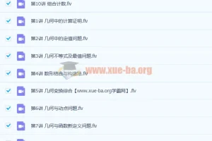 徐德直 初三数学暑期目标班 10讲
