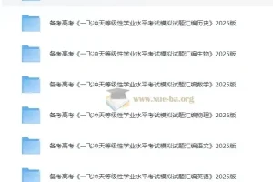 备考高考 一飞冲天等级性学业水平考试模拟试题汇编