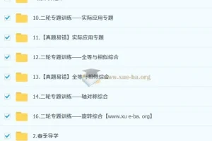 2025 魏爽 初三数学中考数学培训班 春上·苏科版·A+
