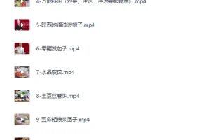 20套家庭面食面点私房视频课程