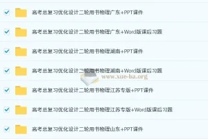 2025高考物理总复习优化设计二轮用书 （PPT+word）