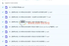 2024高三高考 张鹏生物 二轮寒假班