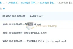 吕子正 2025高三高考化学 点睛班