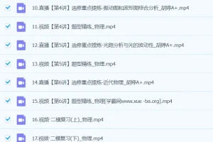 胡婷物理 2024高三高考物理二轮A+春季班