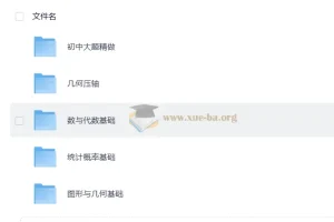 初中数学 大题几何代数统计 专项PDF合集