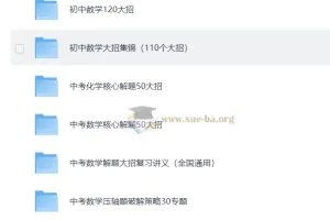 初中数理化解题大招系列合集