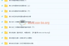 初二数学复习强化+初三数学预习领先班15讲