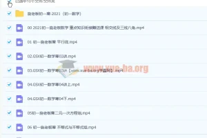 施老板施佳辰 2021寒 初一数学寒假班 7讲带讲义完结