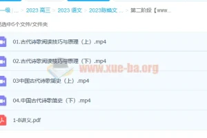 2023陈焕文 高考语文 一阶段 二阶段 更新4讲