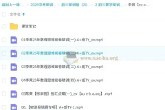 李爽 2025 初三数学中考数学密训班