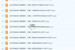 【高考二轮】高中生物学专题复习课件（通用版）