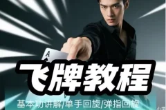 《飞牌教程：最核心手法教学》原来电影里赌神的飞牌都是真的[MP4][1.1GB]