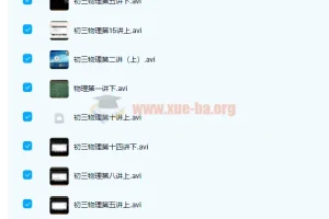 初中物理 海边直播 曹旭阳 初三物理秋季尖子班 15讲带讲义完结