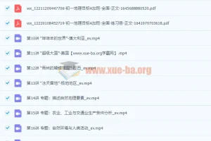 2022初中地理 初一地理春季全国版A加 范燕【完结】