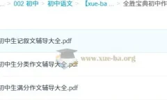 全胜宝典初中作文辅导大全