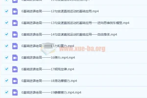 高一物理 大招视频救命包 必修一基础篇