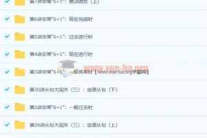 赵紫涵 小学语法大全（小高年级必学）30讲带讲义