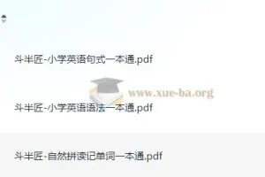 斗半匠 小学英语一本通 (语法+自然拼读+句式)