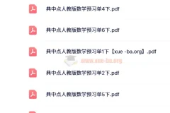 【24春】荣德基典中典人教数学经典版预习单