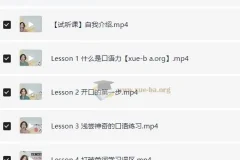 哈佛雪梨英语口语教学+场景练习