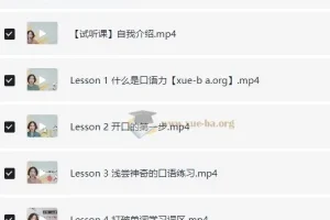 哈佛雪梨英语口语教学+场景练习