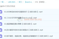 【完结】【2024中考】中考英语复习冲刺