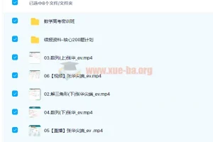 高中数学 张华2022届高考数学尖端班二轮复习 核心200题计划 春季班