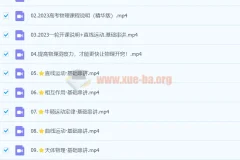 2023高考物理一轮基础+拔高系统班直播 王羽 更新14讲