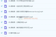 李伟书法幼小思维书写精品课