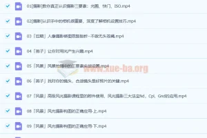 爱燕子摄影学院丨从小白到大神摄影综合课（45讲完结）