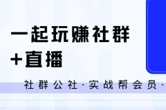 社群公社·实战帮会员·一起玩赚社群+直播